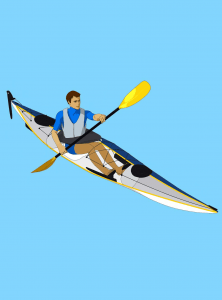 un kayak da mare è più performante delle canoe prese a noleggio