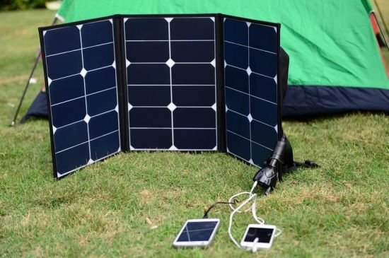 70W foldable solar panel