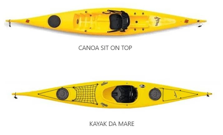 canoa vs kayak