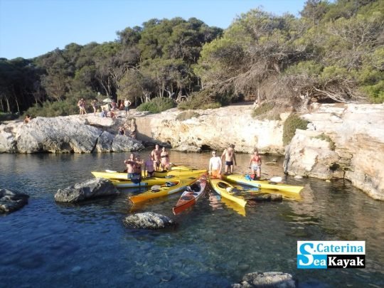 Kayak Porto Selvaggio -sosta a Porto Selvaggio