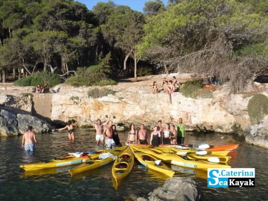 Kayak Porto Selvaggio - sosta a Porto Selvaggio